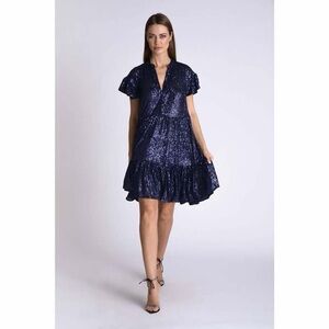 Muche & Muchette Viky Sequin Dress Navy One Size